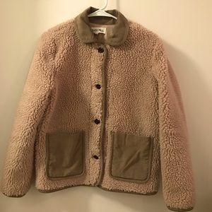 Alex Mill Sherpa coat with corduroy collar